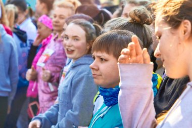 8 Mart 2019, Minsk Belarus Yarışı Kadınlar Günü onuruna 8 Mart