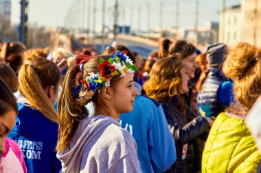 8 Mart 2019, Minsk Belarus Yarışı Kadınlar Günü onuruna 8 Mart