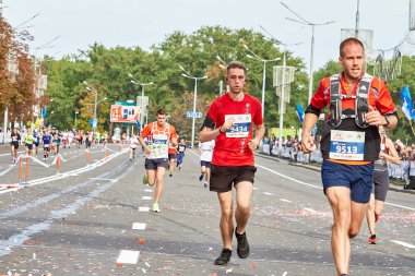 15 Eylül 2018 Minsk Belarus Yarı Maraton Minsk 2019
