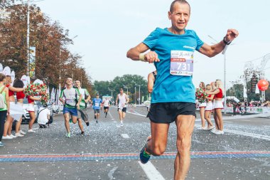 9 Eylül 2018 Minsk Belarus Yarı Maraton Minsk 2018