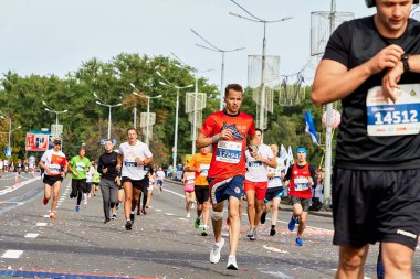 15 Eylül 2018 Minsk Belarus Yarı Maraton Minsk 2019