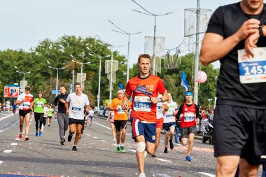 15 Eylül 2018 Minsk Belarus Yarı Maraton Minsk 2019