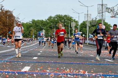 15 Eylül 2018 Minsk Belarus Yarı Maraton Minsk 2019