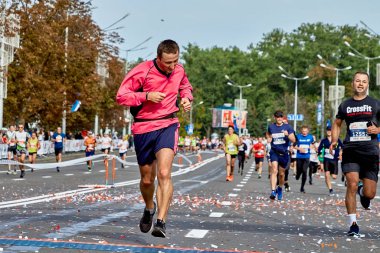 15 Eylül 2019 Minsk Belarus Yarı Maraton Minsk 2019