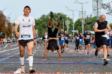 15 Eylül 2019 Minsk Belarus Yarı Maraton Minsk 2019