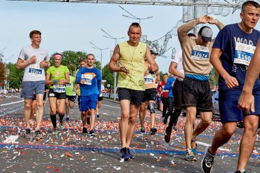 15 Eylül 2019 Minsk Belarus Yarı Maraton Minsk 2019