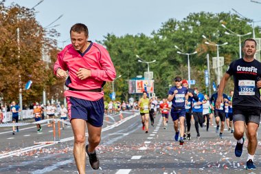 15 Eylül 2019 Minsk Belarus Yarı Maraton Minsk 2019