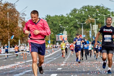 September 15, 2019 Minsk Belarus Half Marathon Minsk 2019 Running in the city