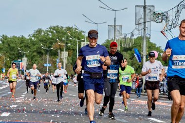 15 Eylül 2019 Minsk Belarus Yarı Maraton Minsk 2019