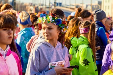 8 Mart 2019, Minsk Belarus Yarışı Kadınlar Günü onuruna 8 Mart