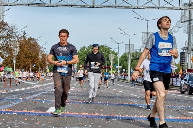 15 Eylül 2019 Minsk Belarus Yarı Maraton Minsk 2019