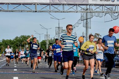 15 Eylül 2018 Minsk Belarus Yarı Maraton Minsk 2019