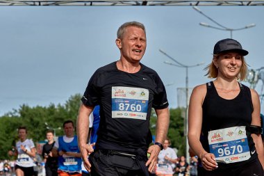 15 Eylül 2018 Minsk Belarus Yarı Maraton Minsk 2019