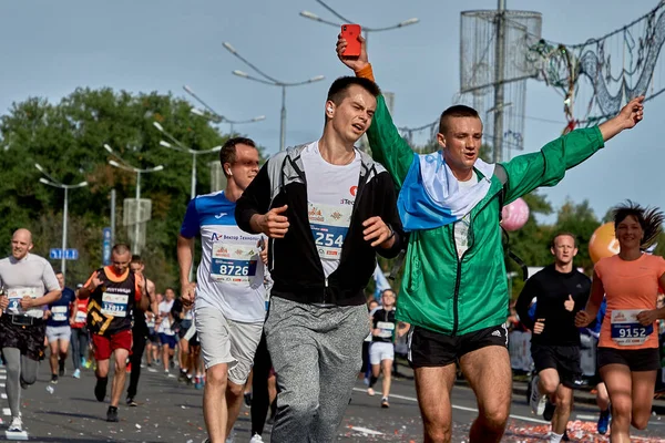 2019年9月15日明斯克白俄罗斯半程马拉松赛明斯克2019 — 图库照片