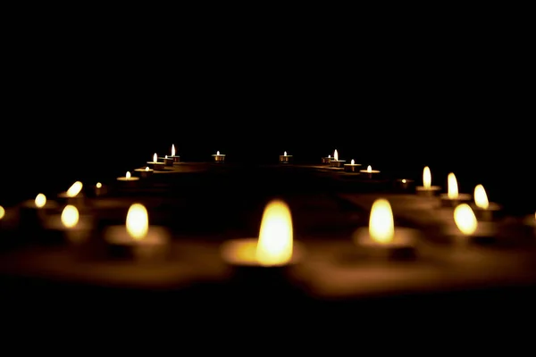 Memorial Day Mezinárodní den památky na holocaust Svíčka hoří — Stock fotografie