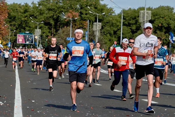 15 septembre 2019 Minsk Biélorussie Demi-marathon Minsk 2019 Courir dans la ville — Photo
