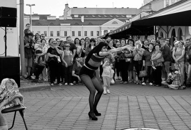 25 Mayıs 2019 Minsk Belarus Caddesi Şenlikleri