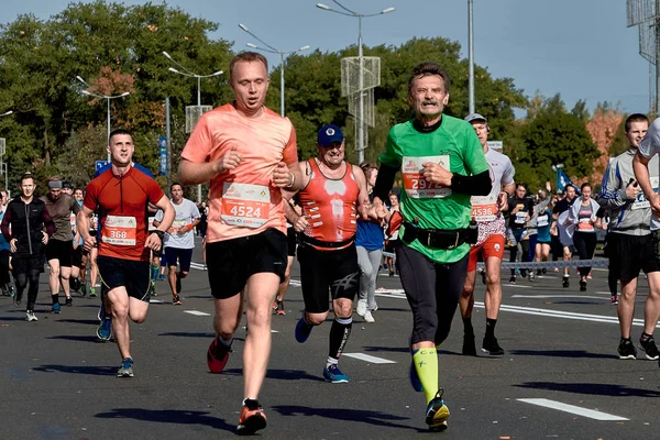 15 settembre 2019 Minsk Bielorussia Mezza Maratona Minsk 2019 Correre in città — Foto Stock