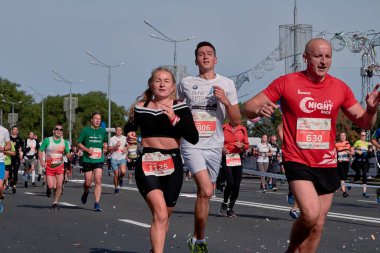 15 Eylül 2019 Minsk Belarus Yarı Maraton Minsk 2019