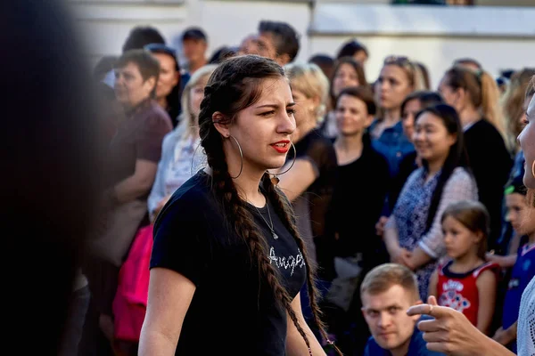 Czerwiec 1, 2019 Uroczystości w mieście w dniu kultury szwedzkiej — Zdjęcie stockowe