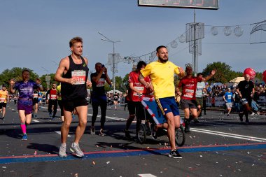 15 Eylül 2018 Minsk Belarus Yarı Maraton Minsk 2019