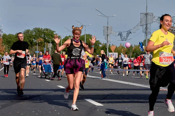 2019 Minsk Belarus Half Marathon Minsk 2019 Running in the city — Φωτογραφία Αρχείου