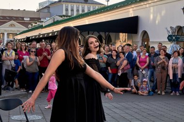 25 Mayıs 2019 Minsk Belarus Caddesi Şenlikleri