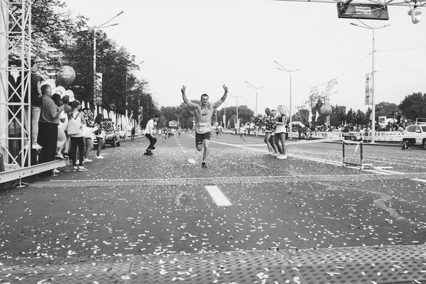 Meia Maratona Minsk 2018 Correndo na cidade — Fotografia de Stock