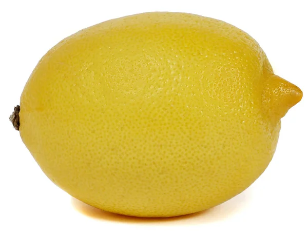 Лимон. Тропічні фрукти. Свіжий стиглий лимон. . . Ізольовані на білому тлі — стокове фото