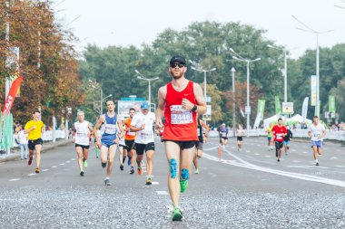 9 Eylül 2018 Minsk Belarus Yarı Maraton Minsk 2018