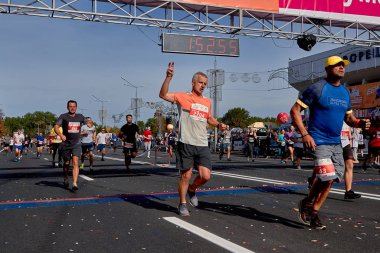 15 Eylül 2018 Minsk Belarus Yarı Maraton Minsk 2019