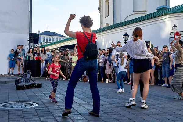 1 de junio de 2019 Fiestas en la ciudad en el día de la cultura sueca — Foto de Stock