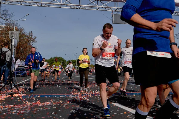 Meia Maratona Minsk 2019 Correndo na cidade — Fotografia de Stock