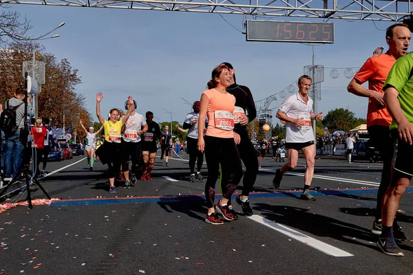 Meia Maratona Minsk 2019 Correndo na cidade — Fotografia de Stock