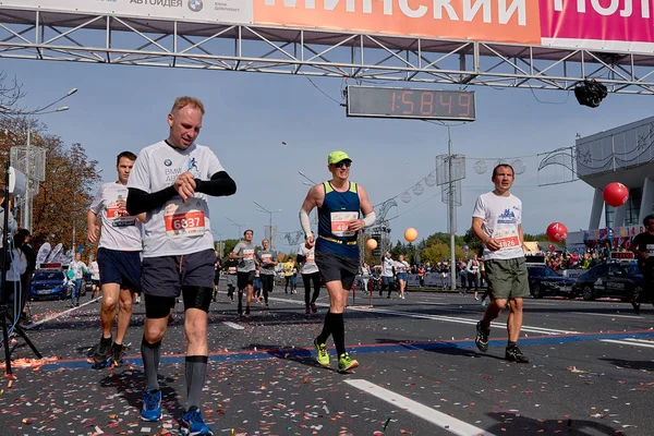 Meia Maratona Minsk 2019 Correndo na cidade — Fotografia de Stock