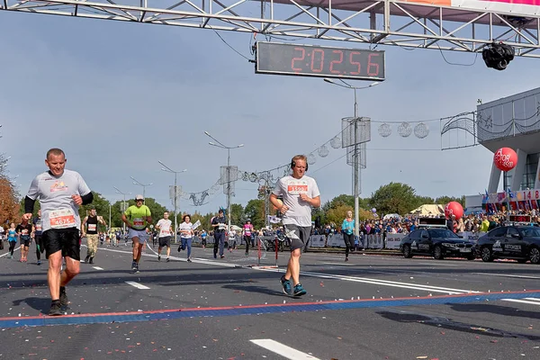 Half Marathon Minsk 2019 Running in the city — стокове фото