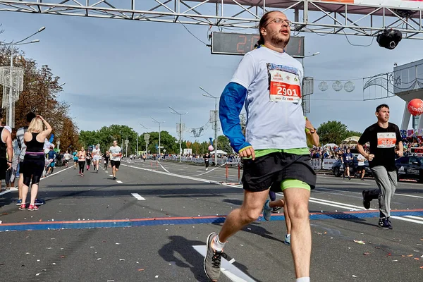 Meia Maratona Minsk 2019 Correndo na cidade — Fotografia de Stock