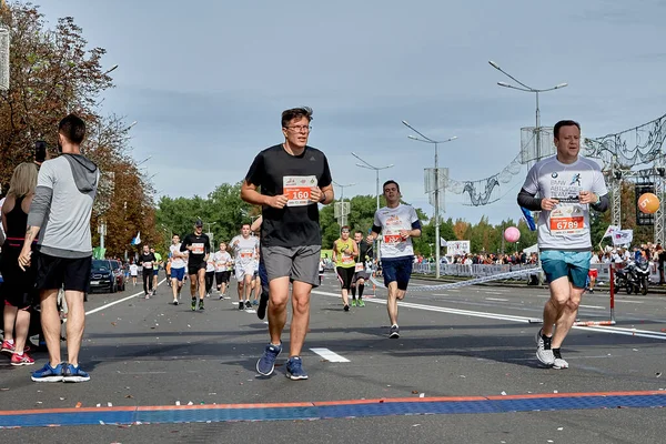 Meia Maratona Minsk 2019 Correndo na cidade — Fotografia de Stock