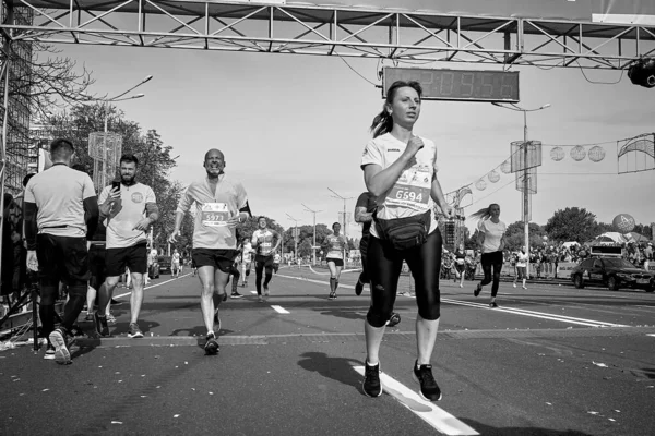 Mezza Maratona Minsk 2019 Correre in città — Foto Stock