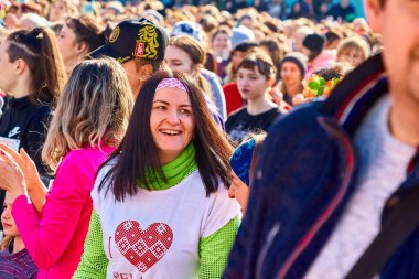 8 Mart 2019, Minsk Belarus Yarışı 8 Mart 'taki Kadınlar Günü tatili onuruna