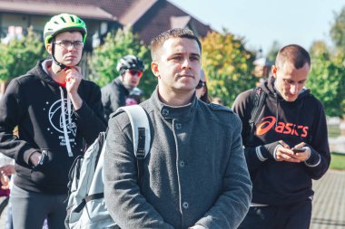 6 Ekim 2018 Novogrudok Belarus Castle Road Cross Country Run