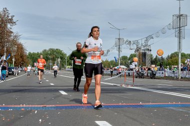 Minsk Belarus Yarı Maraton Minsk 2019 Şehirde Koşu
