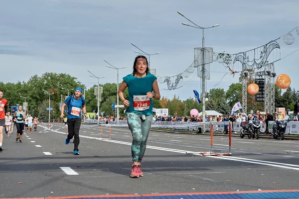 Półmaraton Mińsk 2019 Bieg w mieście — Zdjęcie stockowe