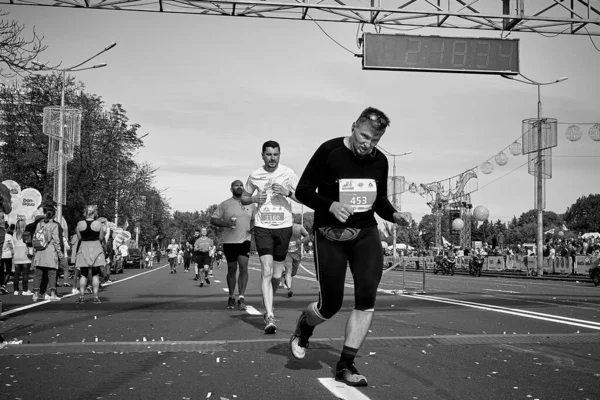 Mezza Maratona Minsk 2019 Correre in città — Foto Stock
