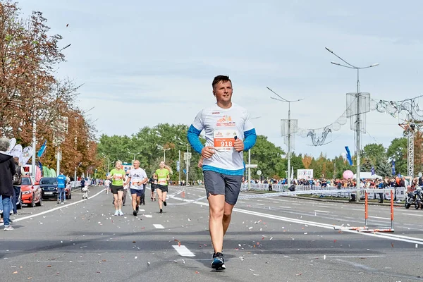 Septembre 2019 Minsk Biélorussie Course Marathon Cours Laquelle Athlète Court — Photo