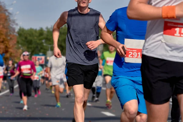 September 2018 Minsk Vitryssland Halvmaraton Minsk 2019 Deltagare Maraton Asfalterad — Stockfoto