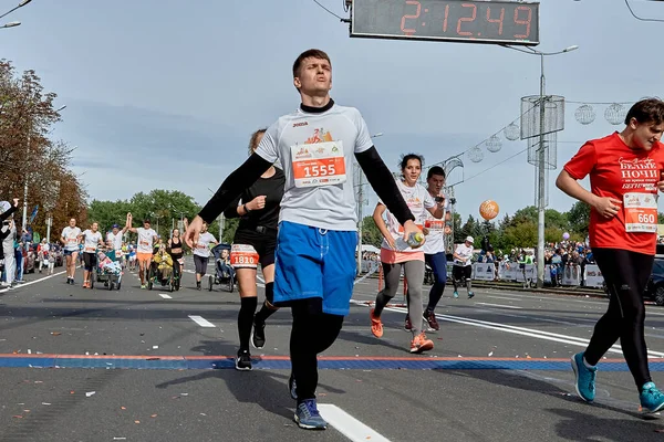 Eylül 2019 Minsk Belarus Yarı Maraton Minsk 2019 Genç Atletler — Stok fotoğraf