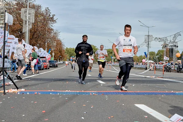 September 2019 Minsk Belarus Marathon Race Which Competitors Run Finish — стокове фото