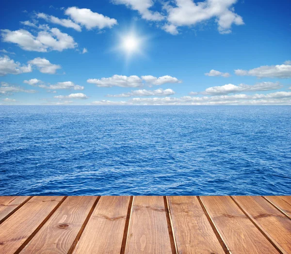 Sea Wooden Platform — Stock Photo, Image