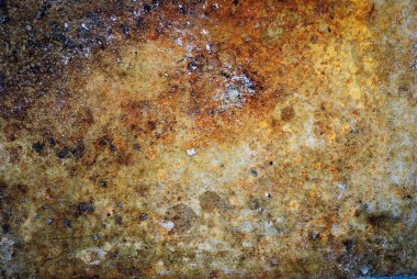 dokulu arka plan paslı demir plaka